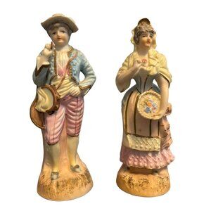 Lenwile Ardlat China Hand Painted Porcelain Spanish Lady and Man Figurine 6260A